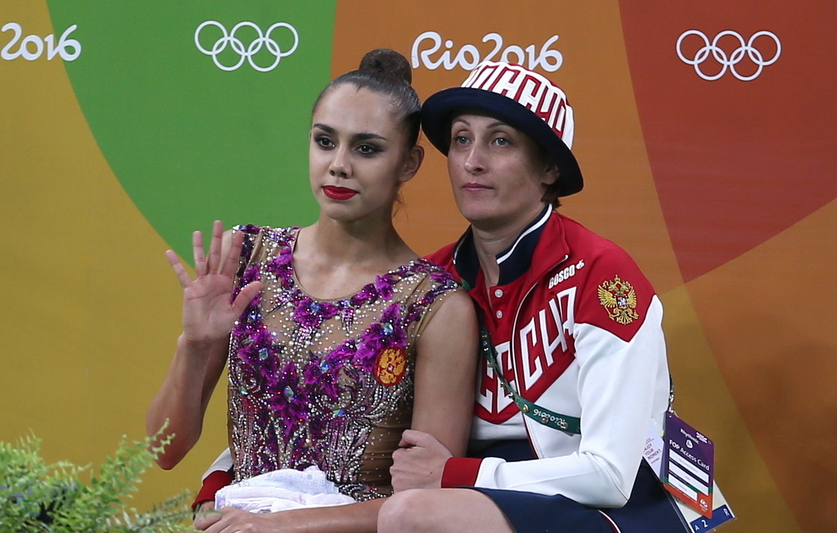    Маргарита Мамун и тренер Амина Зарипова, 2016 год  Станислав Красильников/ТАСС