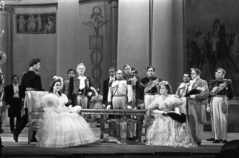 Опера «Евгений Онегин» на сцене Большого театра, Москва, 1954 год. Источник: ria.ru