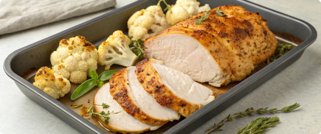 Филе индейки запечённое в духовке