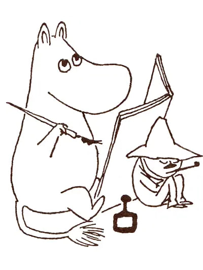 Муми-папа пишет мемуары. Рисунок Туве Янссон из открытых источников