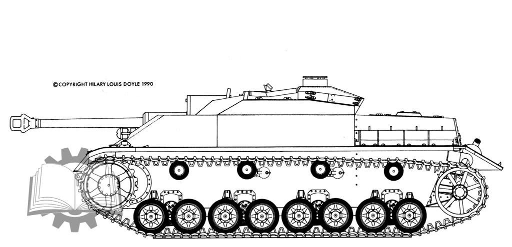 Pz.Kpfw.IV mit 7,5 cm Stu.G.40, слегка так удивительная разработка Krupp. Как они смогли набрать 28 тонн боевой массы, загадка.