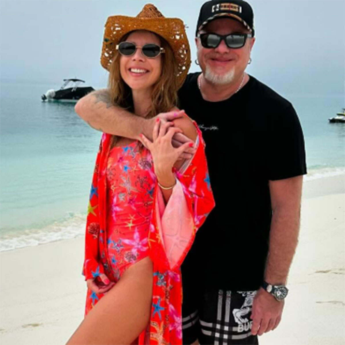 Наталья Подольская и Владимир Пресняков на Мальдивах. Фото: соцсети Владимира Преснякова