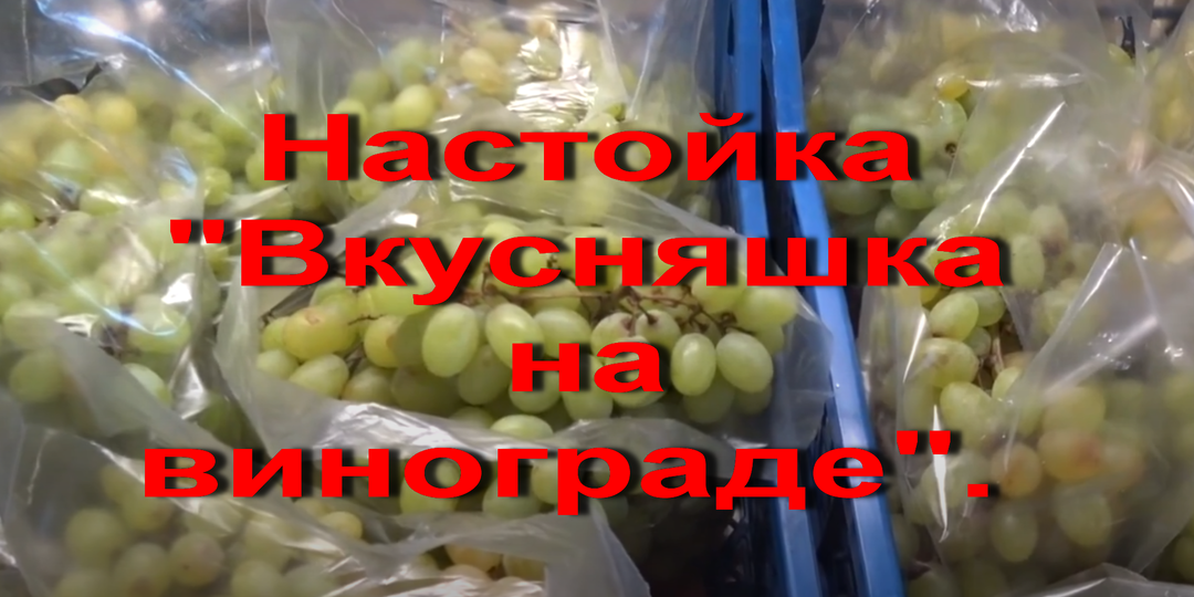 Настойка "Вкусняшка на винограде". Очень простой и доступный рецепт.