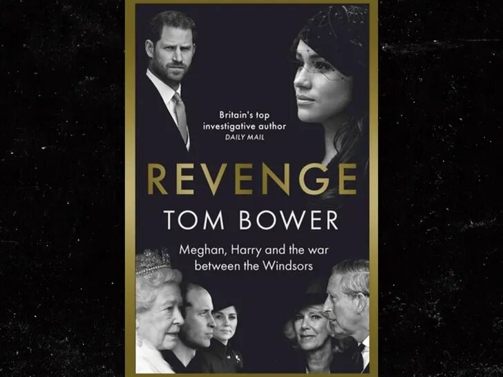 Обложка книги Т. Бауэра "Месть. Меган, Гарри и война между Виндзорами". Источник: tmz.com