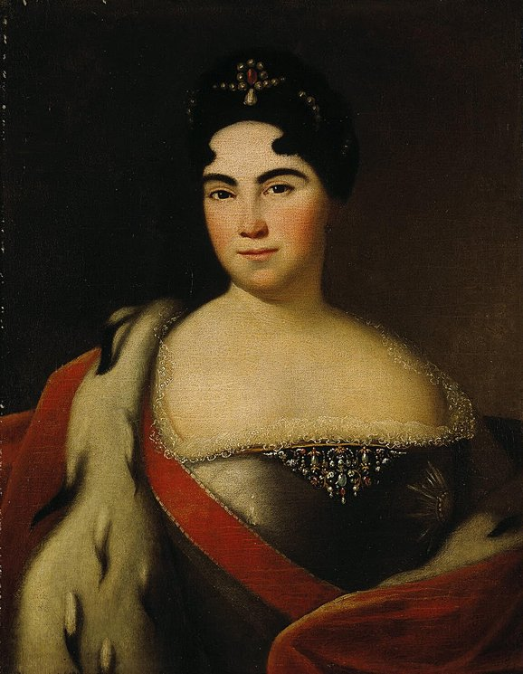 Портрет Екатерины Алексеевны. 1710-е гг. Неизвестный автор