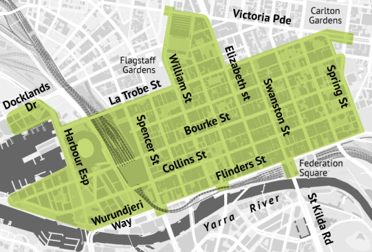 Бесплатная зона небольшая, но все основные достопримечательности города там.