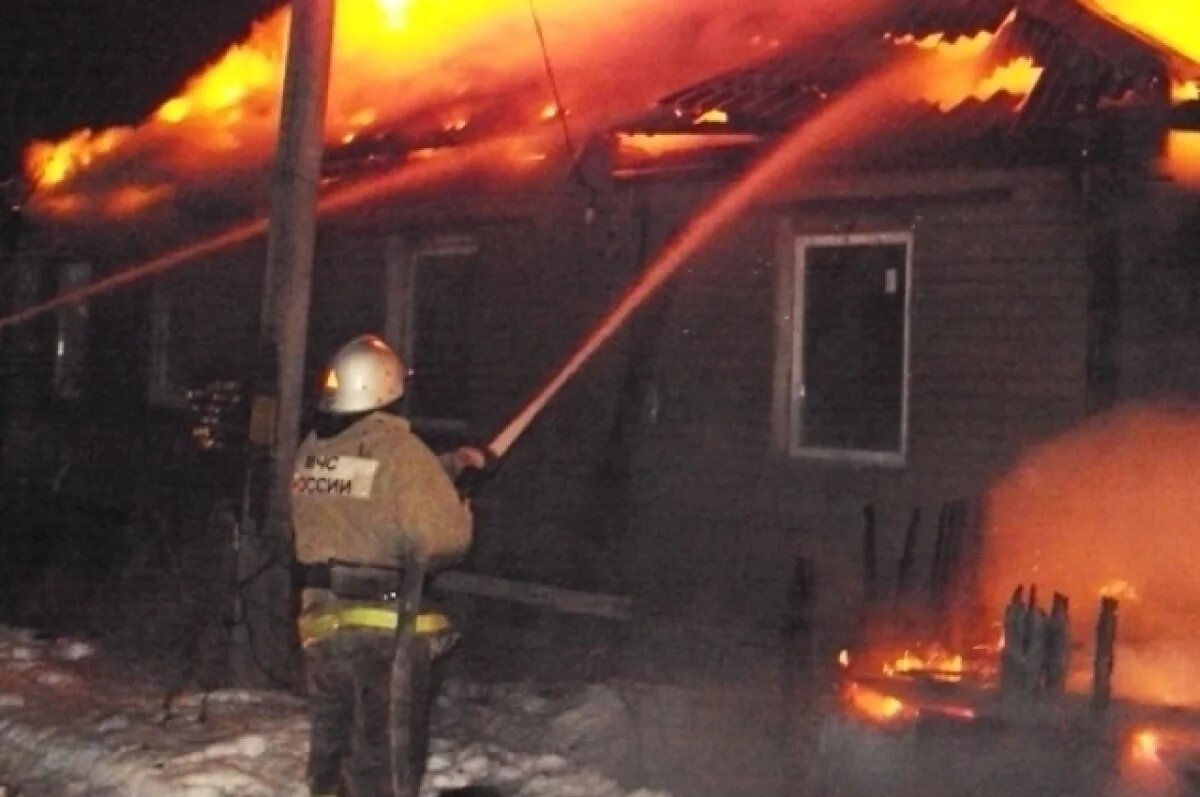    Пожар уничтожил жилой дом под Воронежем и унес жизнь 62-летнего мужчины