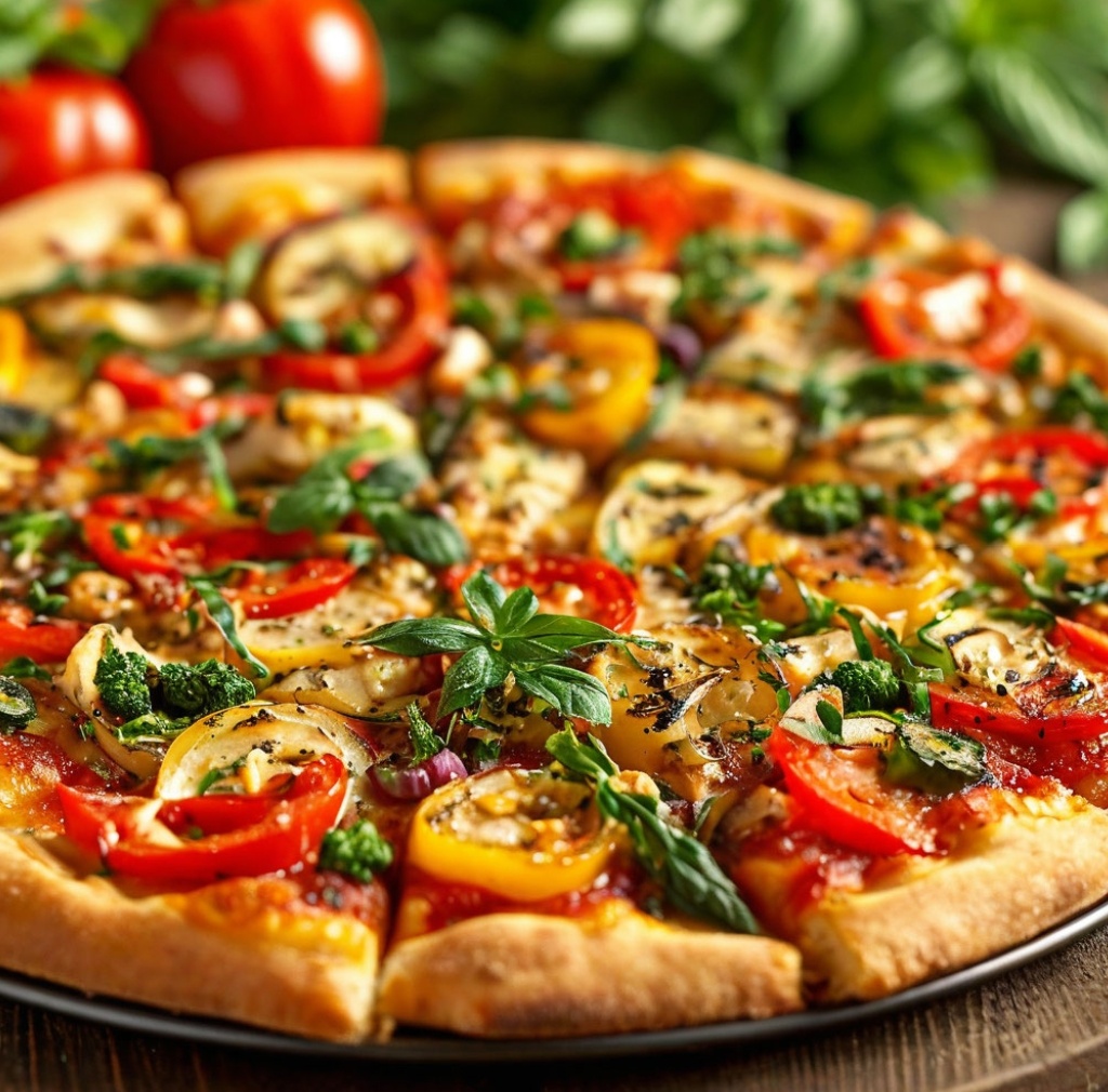 Пицца из овощей