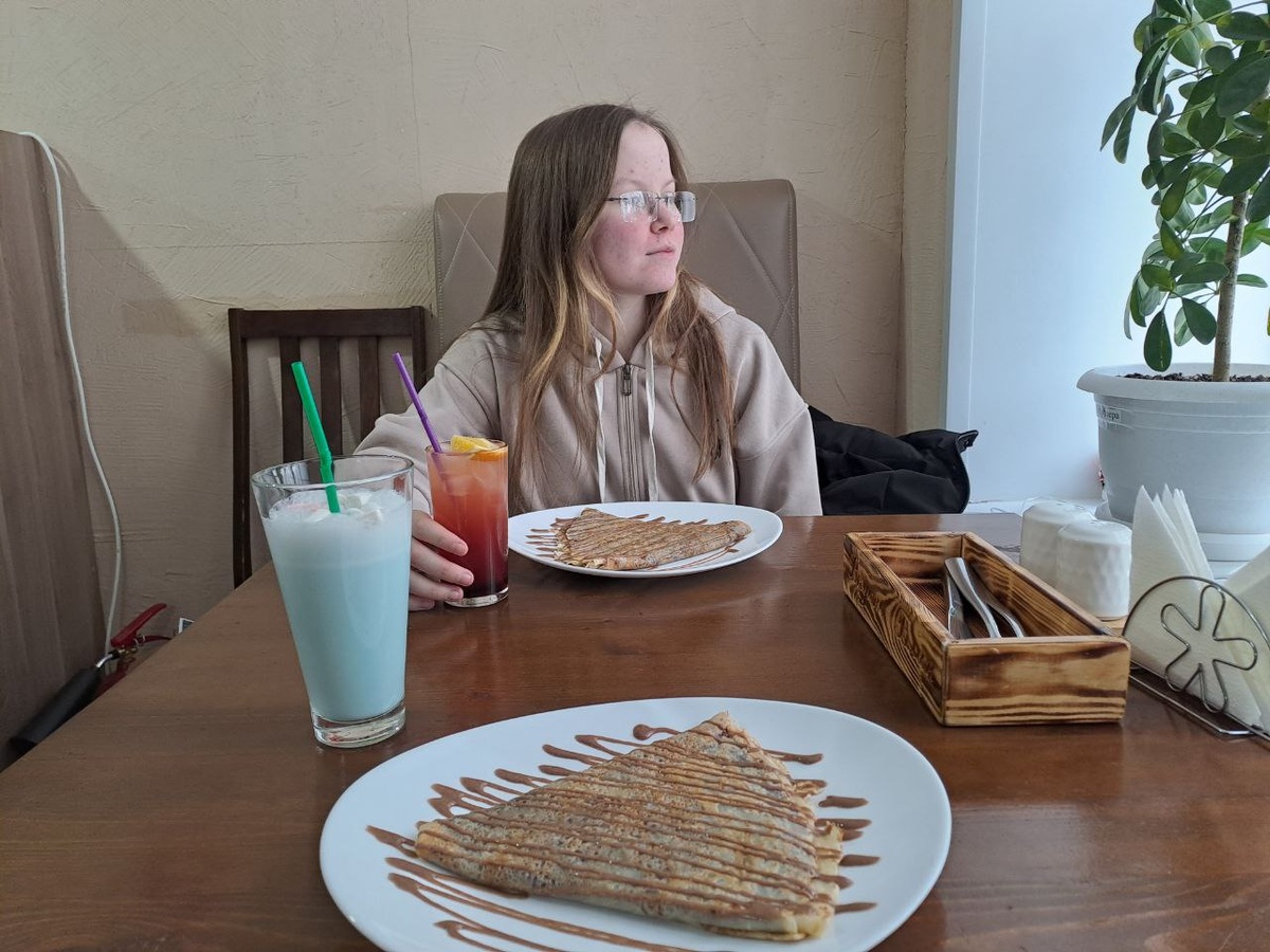 С моей дочерью Лучикой