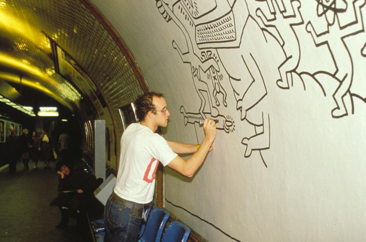 Кит Херинг за работой