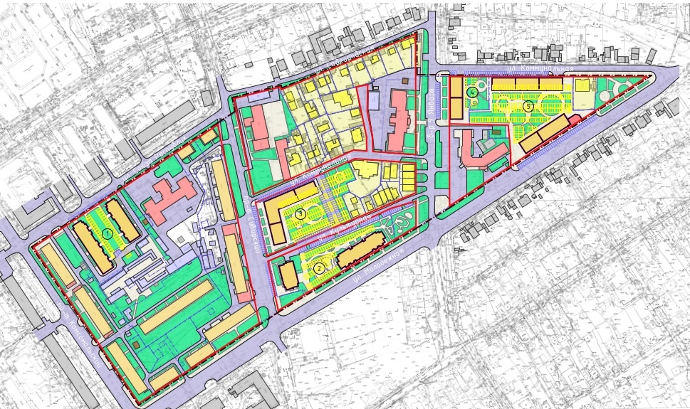 Схема разещения объектов