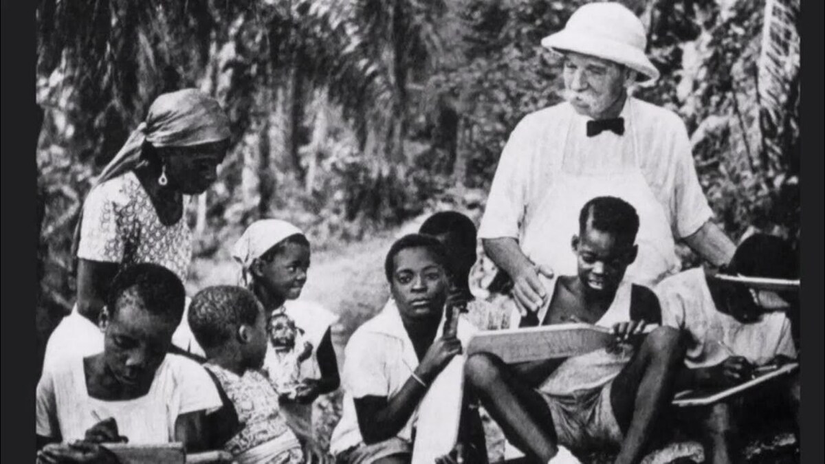 Альберт Швейцер в Африке