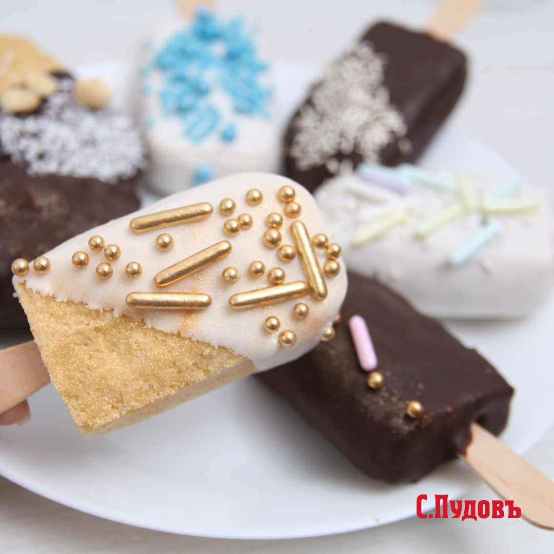 Мороженое-пирожное на палочке