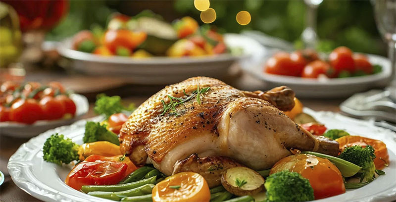 Куриное филе с овощами