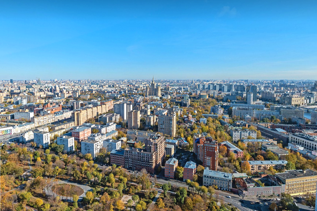 Панорама Пресненского района. Источник: Яндекс Карты 