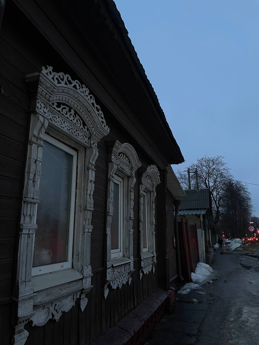 Наличники деревянного дома в г. Иваново
