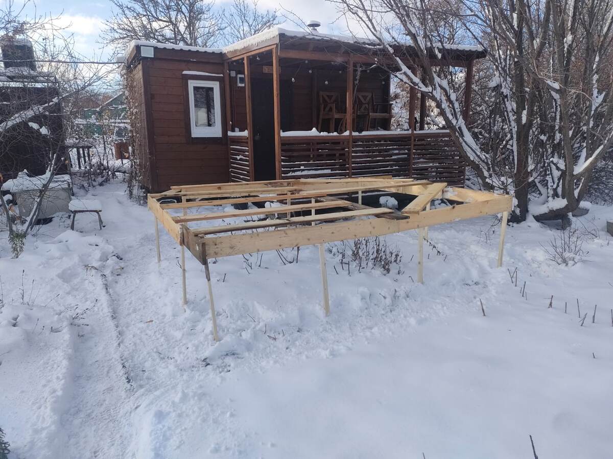 Укрытия в этом году ставили по первому снегу. Он растаял через пару дней. А закрывала розы я уже тогда, когда земля подсохла