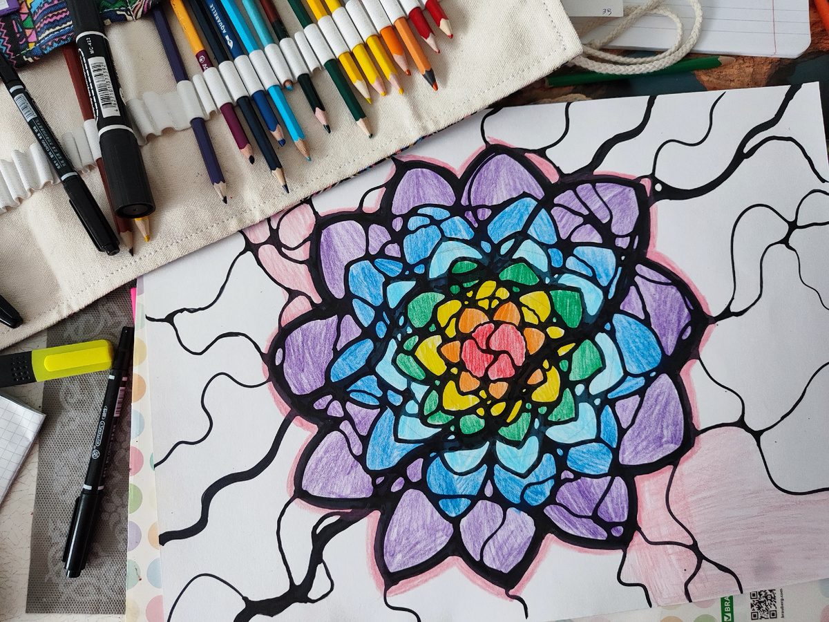 "Нейролотос", НейроГрафический рисунок Ксении Чигладзе 