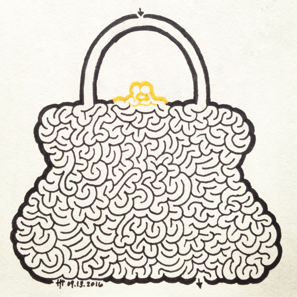 Головоломка-лабиринт Сумочка ©Heather Hoesl 