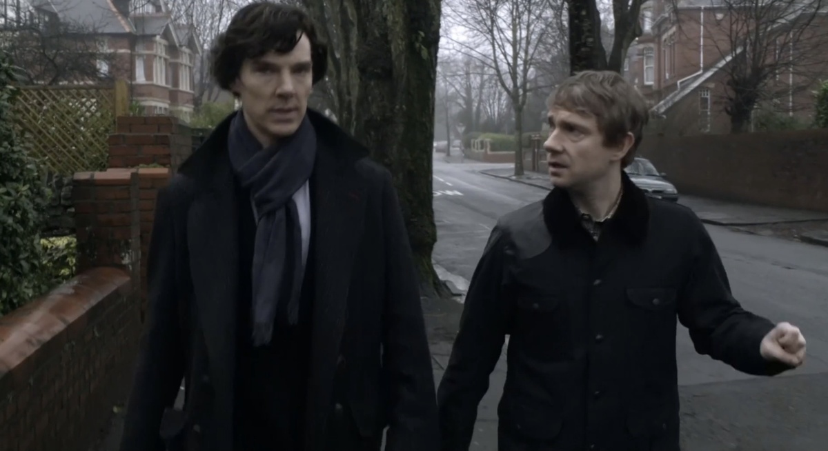 Кадр из сериала "Шерлок" (Марк Гэтисс и Стивен Моффат)