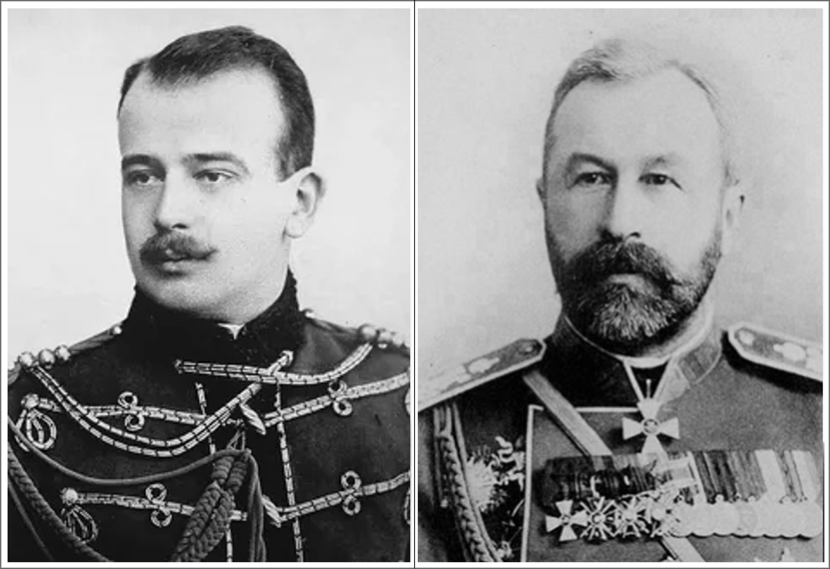 Великий князь Борис Владимирович Романов и генерал-адъютант Алексей Николаевич Куропаткин.