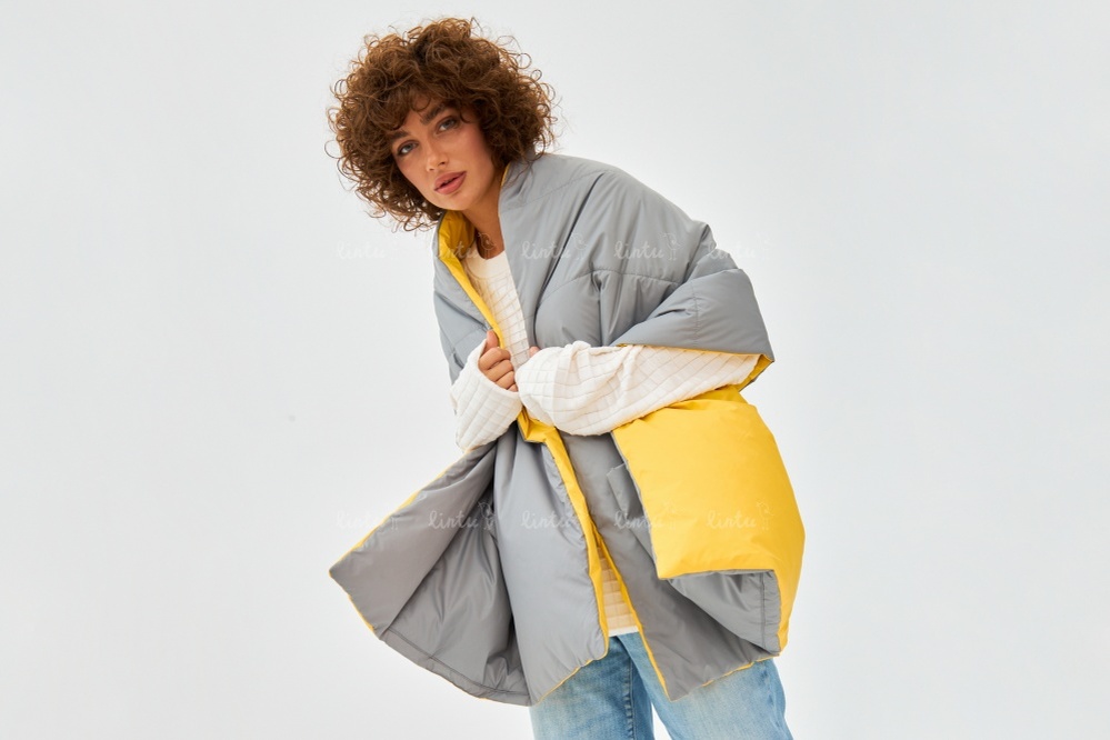 Двустороннее пончо - дутик  - «Lintu» - Корпоративные подарки