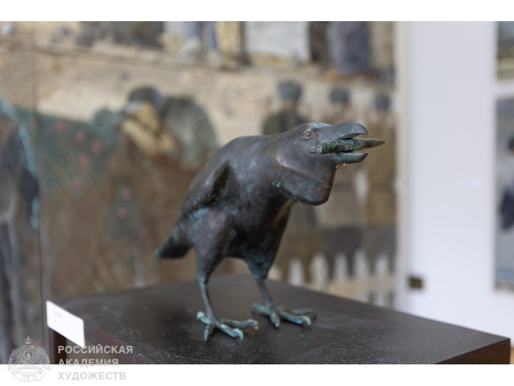 Фрагмент юбилейной экспозиции «Сердце» Хамида Савкуева в Российской академии художеств (Москва, Пречистенка, 21). Фото: Виктор Берёзкин, пресс-служба РАХ. 2025.