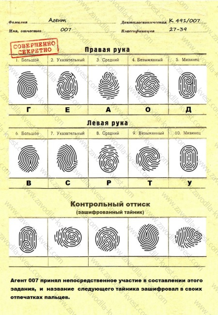 Шпионский квест с поиском подарка «Секреты суперагентов» - Zavodila-kvest