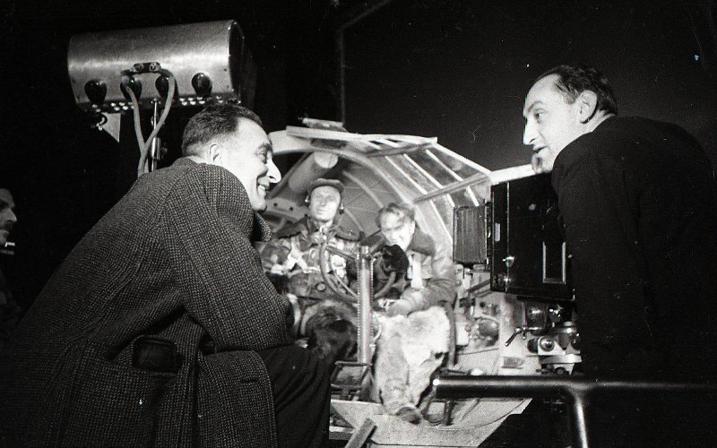 На съёмках фильма «Валерий Чкалов», 1940 год