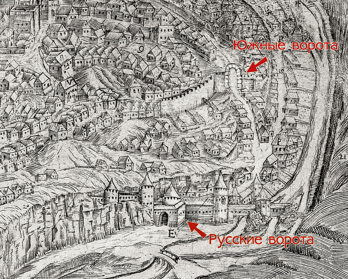 Фрагмент гравюры Киприана Томашевича, 1673-1679 г.г.