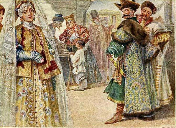 Картина С. Соломко "Боярыня"