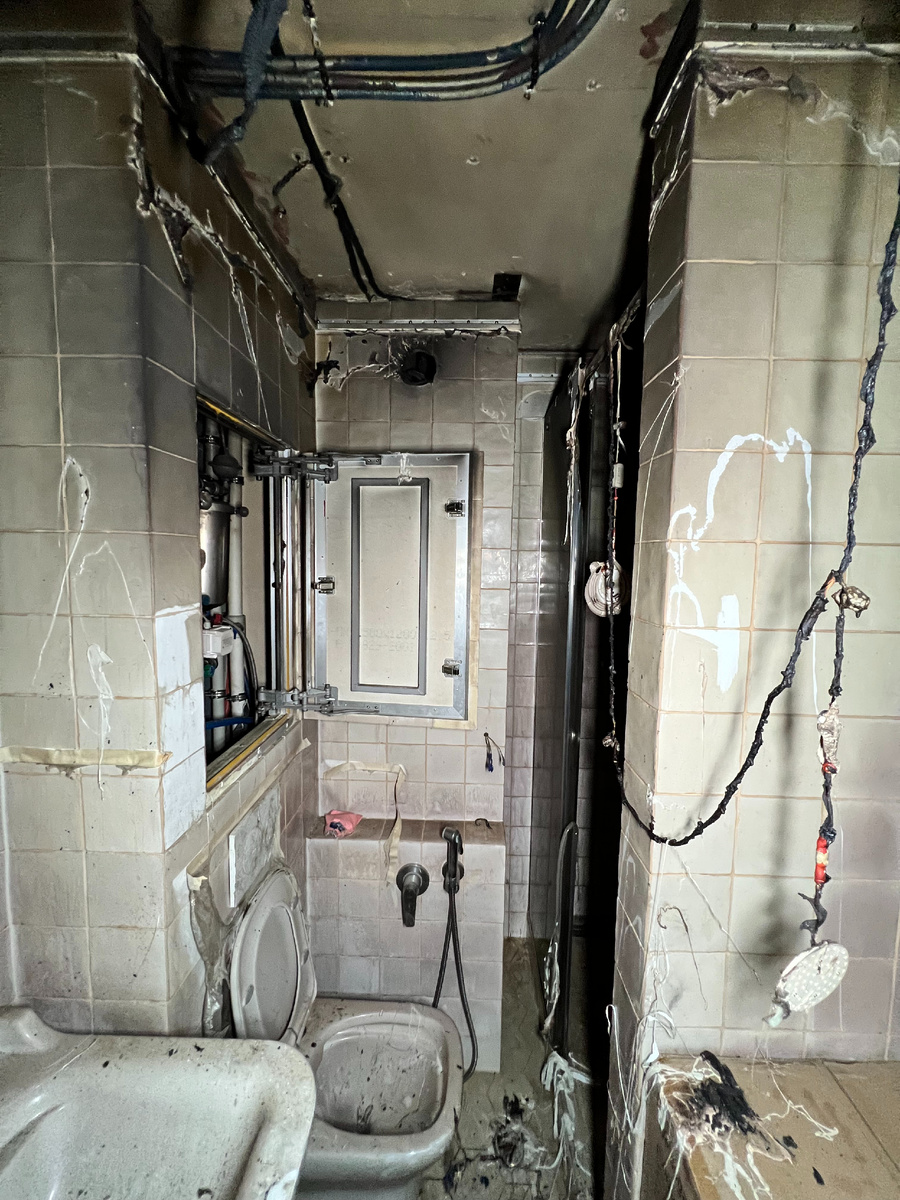 Что стало с квартирой после пожара...