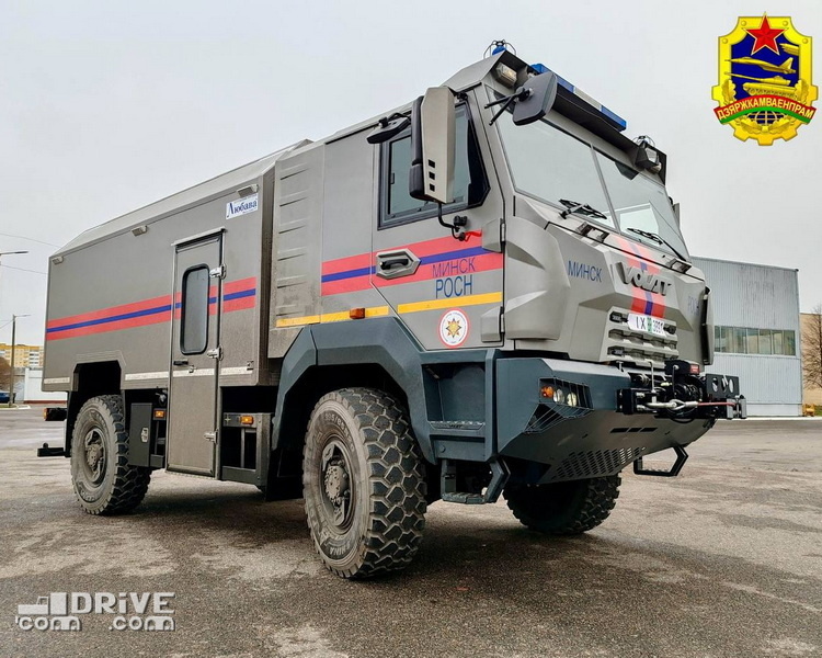 Шасси МЗКТ-4503А с надстройкой Любава