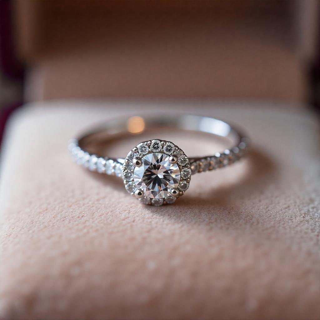 Популярная модель серебряного кольца с бриллиантами