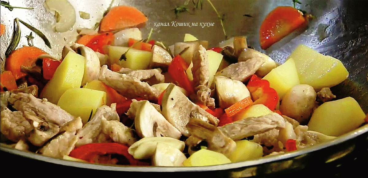 Свиная шейка с картофелем