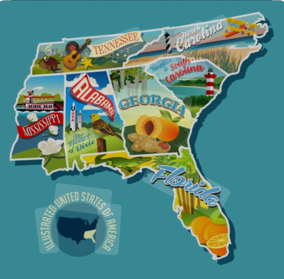 Все южные штаты