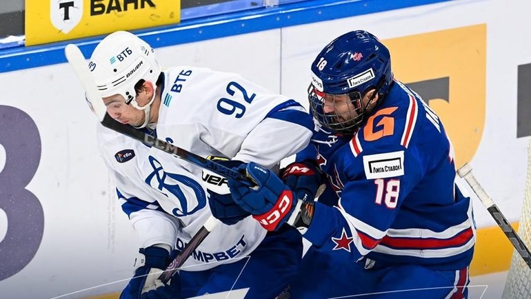    Московское «Динамо» обыграло СКА (5:3) 23 января.ХК «Динамо»