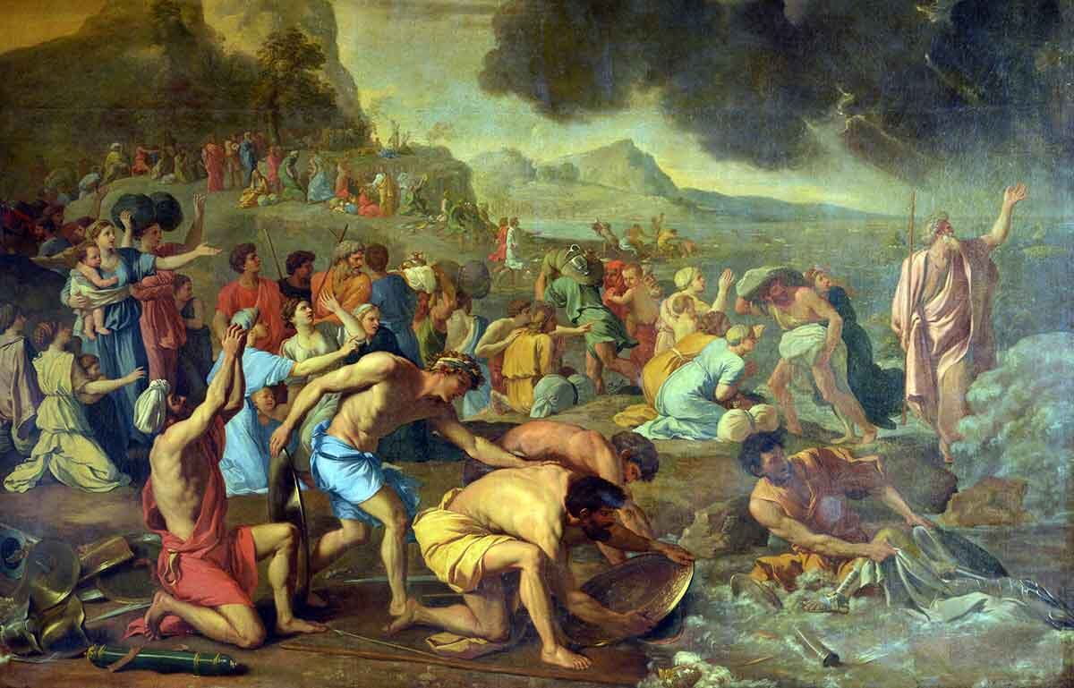 «Переход через Красное море», Никола Пуссен, 1634. Источник: Wikimedia Commons