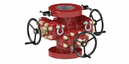 На данной иллюстрации представлен превентор плашечно-шиберный(ППШР)