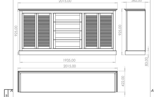 Часть проекта тумбы в программе Solidworks. Само изделие можно увидеть на следующем фото, листайте