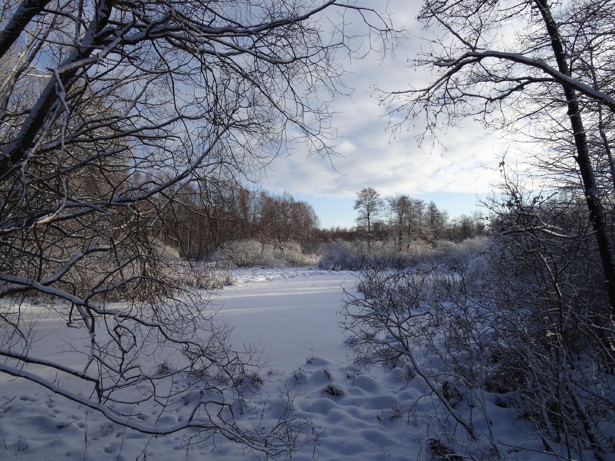 Январь на реке.
