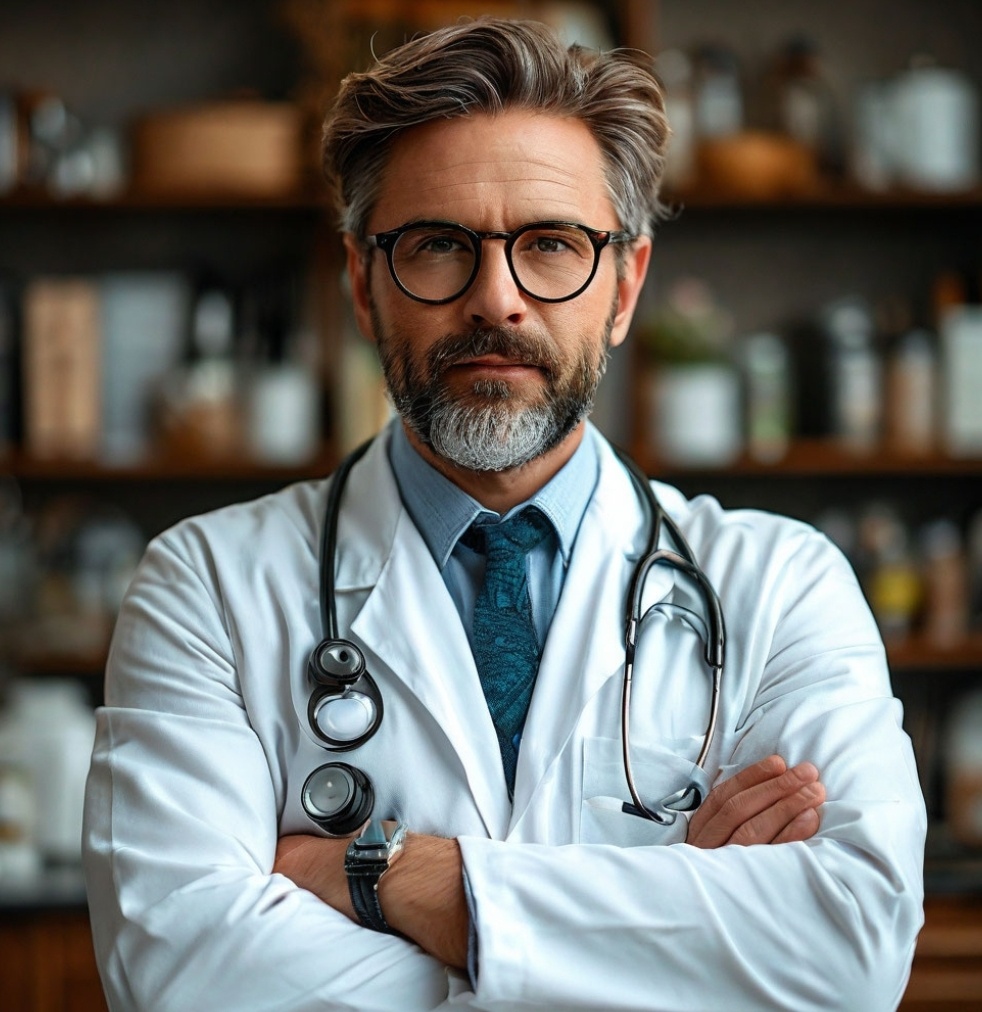 Врач блогер, нейросеть