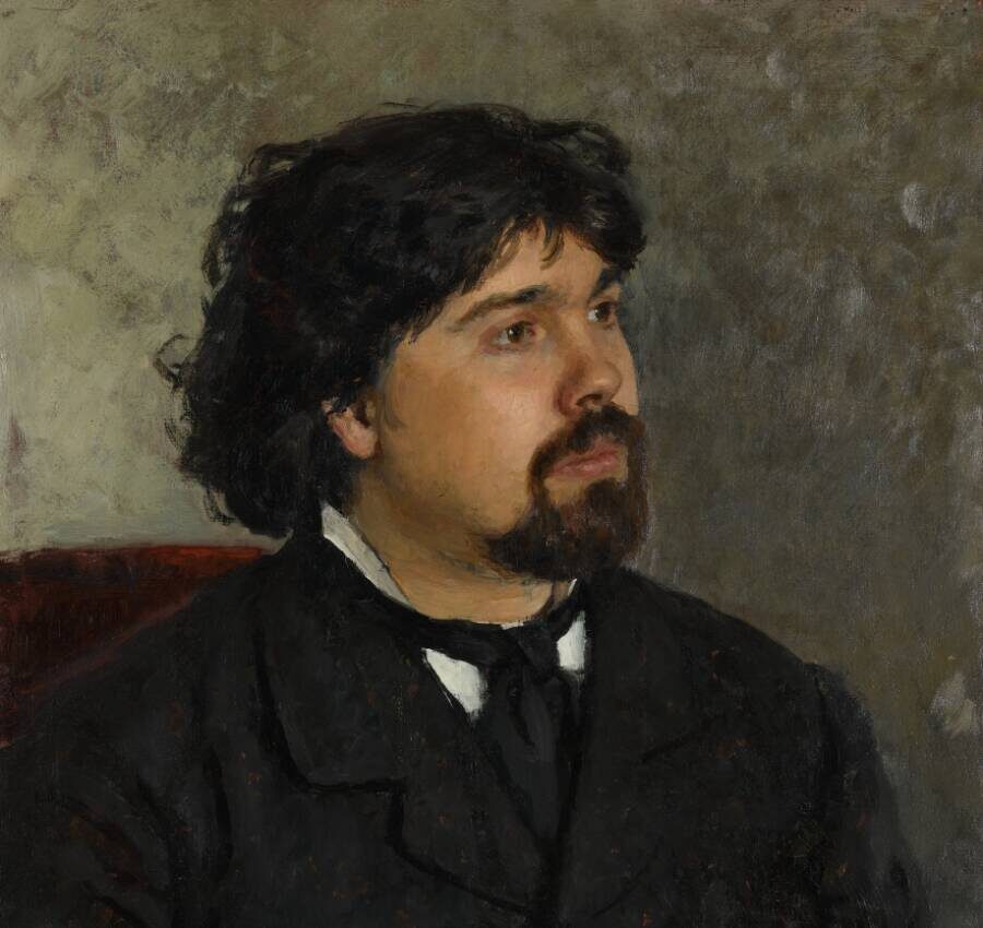 И.Е. Репин. Портрет В.И. Сурикова, 1877 год. Из собрания Третьяковской галереи. Источник: https://my.tretyakov.ru