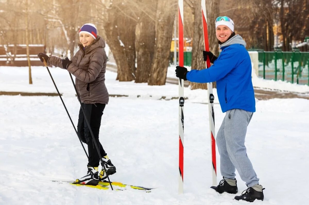   Стужа физической активности не помеха.