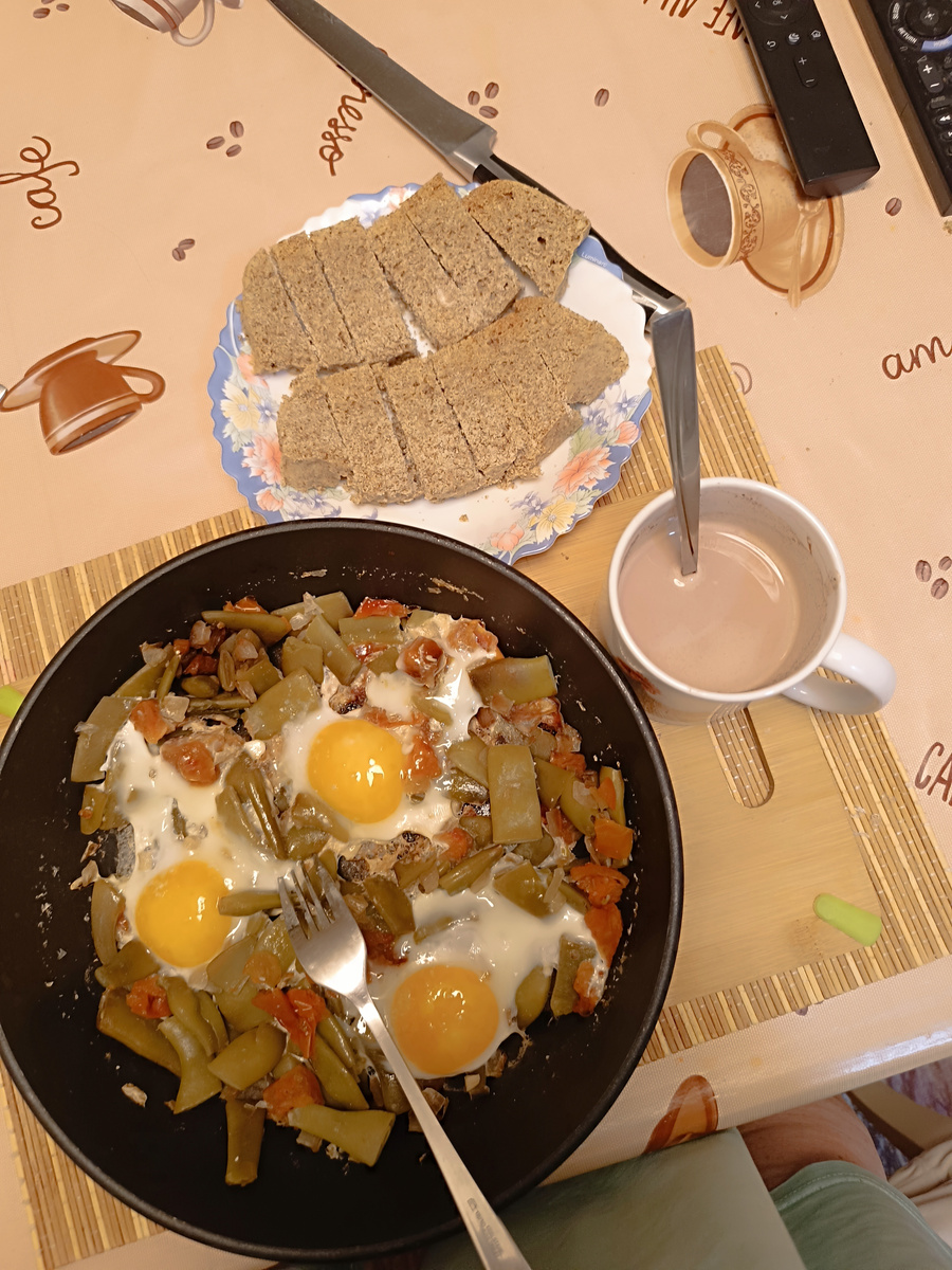 Мой завтрак не мудреный, зато сытный и полезный