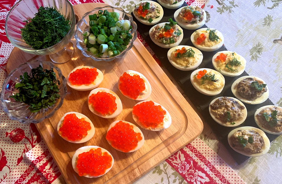 Фаршированные яйца