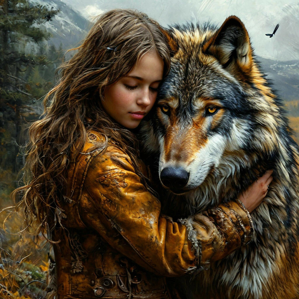 Девочка и волк