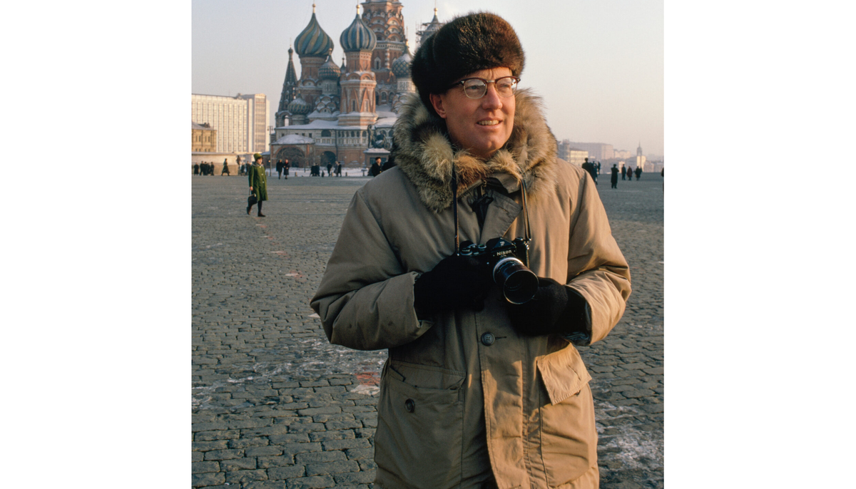 Дин Конгер на Красной площади в Москве.