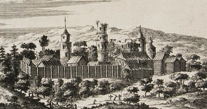 
Город Касимов. Вид на Ханский двор и мечеть в XVII в
Иллюстрация предоставлена Фаридом Ахметгалиным