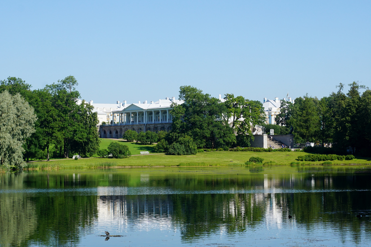 Камеронова галерея. Вид с Большого пруда. Фото автора.